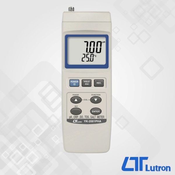 LUTRON pH⁄ORP, DO, CD⁄TDS, SALT METER YK-2001PHA
